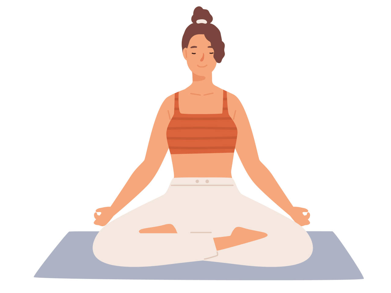 Eksempel på den 'klassiske' lotus meditationsstilling